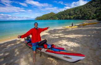 Kayaking Abel Tasman National Park.