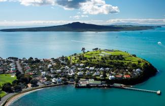 Auckland City New Zealand by air.