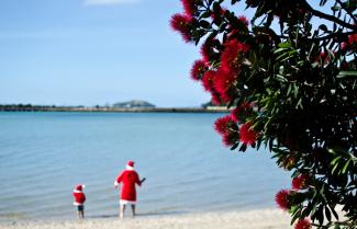 Christmas on beach