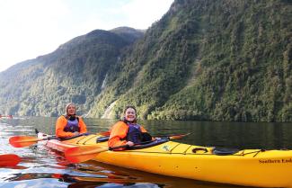 Kayaking in Milford Sound