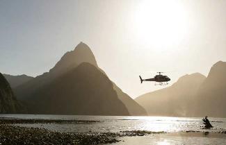 Luxury Helicopter Tour on a New Zealand self drive tour.