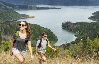 Hikers in the Sounds