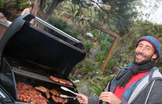 BBQ Dinner on a New Zealand Ski Tour