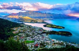 Queenstown as viewed from the gondola.