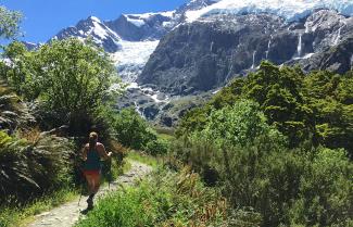 Fantastic view up to the Rob Roy Glacier