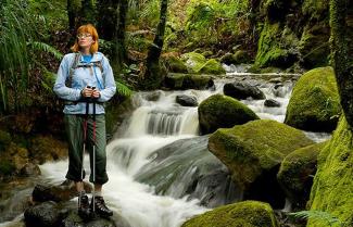 Hiking in New Zealands beautiful South Island.