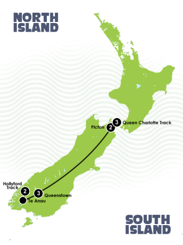 11 Day South Island Contrasts Itinerary 11 Day South Island Contrasts Itinerary