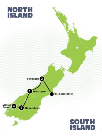 12 Day Milford Track and West Coast Itinerary