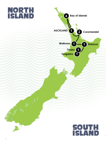 12 Day North Island Adventurer Itinerary