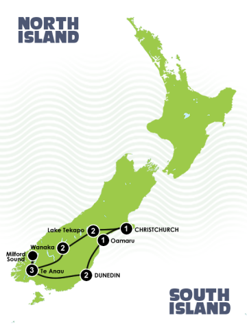 12 Day Relaxed Luxury South Island Itinerary