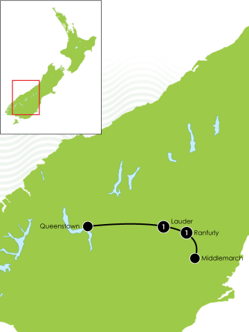Otago Rail Trail Large Map
