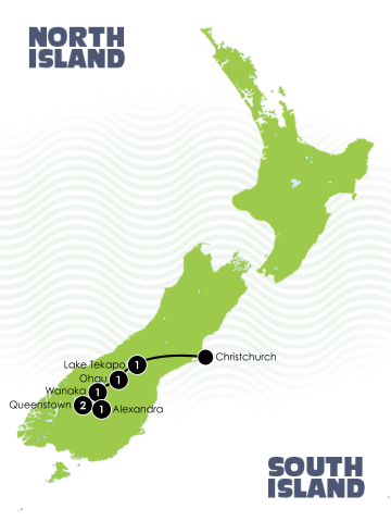 South Island Dirt Bike Trail large Map