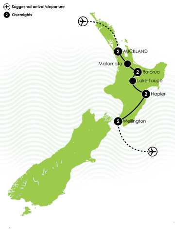 9 Day Northern Escape Big Map