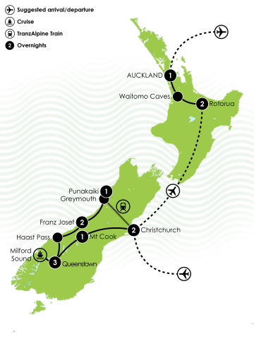 Northbound Showcase Tour Large Map