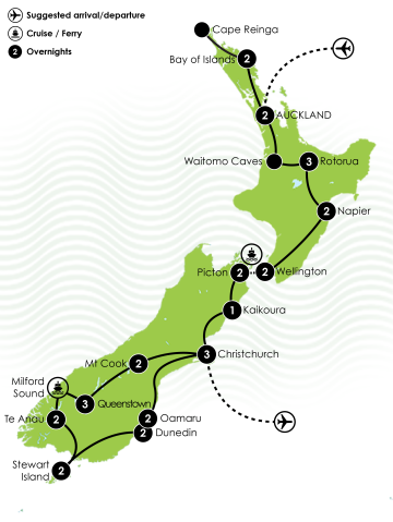 Journey through a Southern Land Large Map