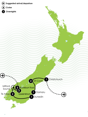 Routeburn Track Large Map