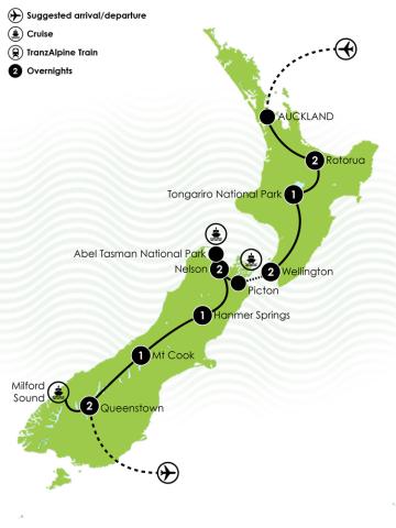 Cosy Kiwi Large Map