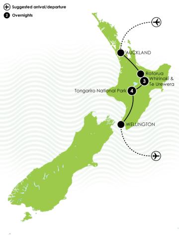 Ultimate North Island Adventure Large Map