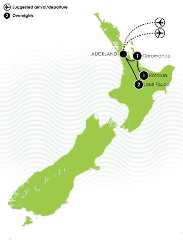 NZ Trails - Sweet North Hiking Large Map