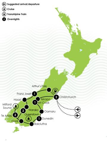 Ultimate New Zealand South Island Large Map