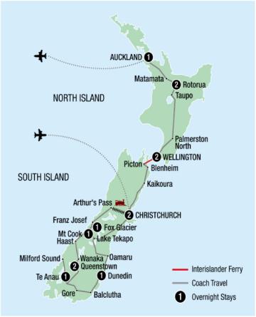 Map of 14 Day Ultimate Panorama