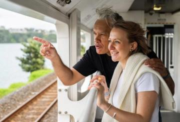 Travelling on the Northern Explorer Train
