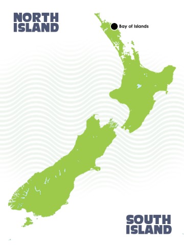 Bay of Islands Itinerary Tour Map