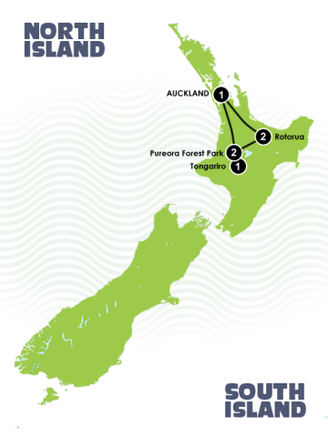 Mountain Bike the North - Itinerary Map