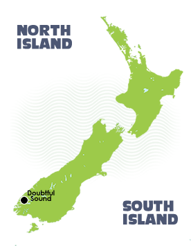 Kayaking Doubtful Sound Map
