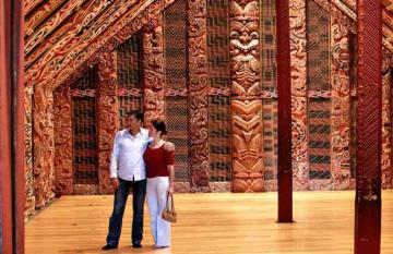 Experiencing a Maori Marae on a New Zealand self-drive cultural tour.
