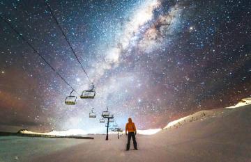 the night sky as seen from Queenstown New Zealand